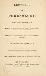 Cover of: Lectures on phrenology by George Combe