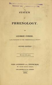 Cover of: A system of phrenology ...