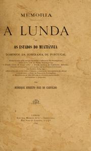 A Lunda, ou, Os estados do Muatiânvua by Henrique Augusto Dias de Carvalho