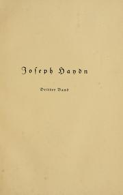 Cover of: Joseph Haydn by C. F. Pohl