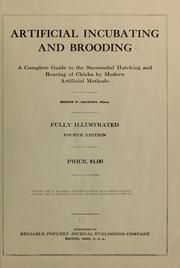 Artificial incubating and brooding by Homer Wesley Jackson