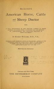 Cover of: McClure's American horse, cattle and sheep doctor