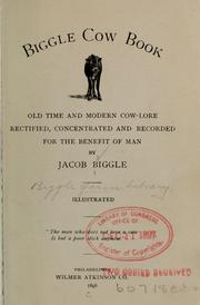 Biggle cow book by Jacob Biggle