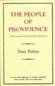 Cover of: The People of Providence | Tony Parker