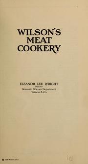 Cover of: Wilson's meat cookery