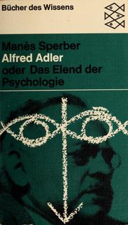 Alfred Adler by Manès Sperber