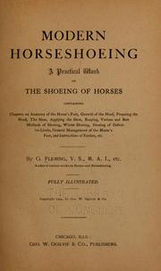 Cover of: Modern horseshoeing by George Fleming
