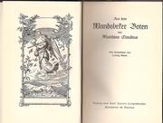 Cover of: Aus dem Wandsbeker Boten des Matthias Claudius