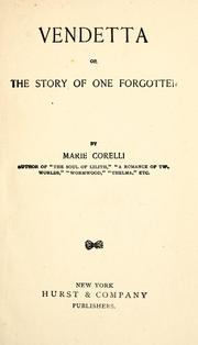 Cover of: Vendetta by Marie Corelli