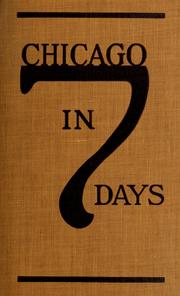 Cover of: Chicago in seven days by Drury, John