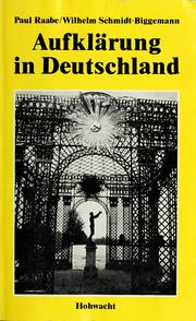 Cover of: Aufklärung in Deutschland