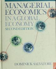 Cover of: Managerial economics in a global economy by Dominick Salvatore