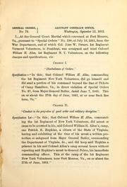 General orders by United States. Adjutant-General's Office.