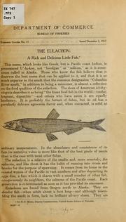 Cover of: The eulachon: A rich and delicious little fish.