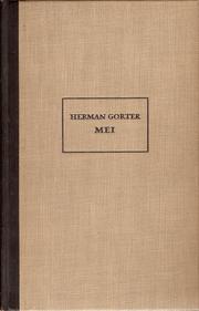 Cover of: Mei by Herman Gorter ; [verzorgd en ingel. door P.N. van Eyck]