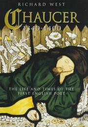 Cover of: Chaucer 1340-1400 by Richard West