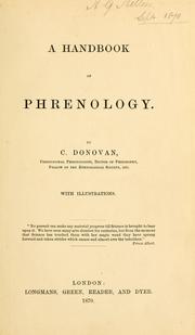 Cover of: A handbook of phrenology
