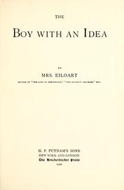 Cover of: The boy with an idea by Elizabeth Eiloart
