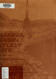 Cover of: Hanna Basin study site: Hanna coal field, Wyoming : resource and potential reclamation evaluation