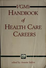 Cover of: VGM's handbook of health care careers