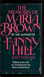 Cover of: Memoirs of Maria Brown