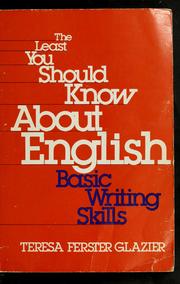 Cover of: The least you should know about English: basic writing skills