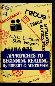 Cover of: Approaches to beginning reading by Robert C. Aukerman