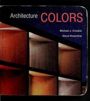 Cover of: Architecture colors by Michael J. Crosbie