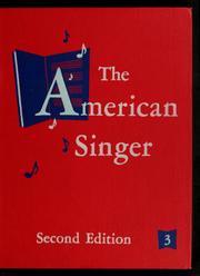 Cover of: The American singer by John W. Beattie