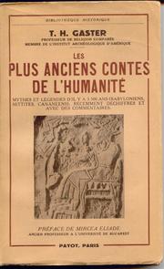 Les plus anciens contes de l'humanité by Theodore Herzl Gaster