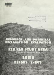 Cover of: Red Rim study area, Green River coal region: resource and potential reclamation evaluation