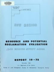Cover of: Resource and potential reclamation evaluation: Ojo Encino study area .