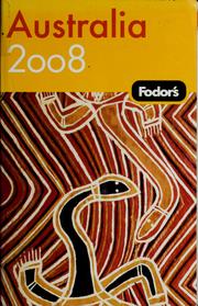 Cover of: Fodor's 2008 Australia
