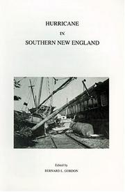 Cover of: Hurricane in southern New England: an analysis of the great storm of 1938