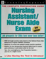 Cover of: Nursing assistant/nurse aide exam. by 