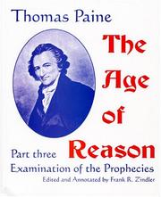 Cover of: The age of reason. by Thomas Paine