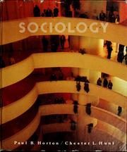 Cover of: Sociology by Paul B. Horton