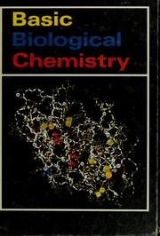 Cover of: Basic Biological chemistry