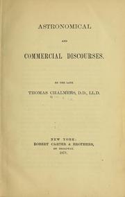 Cover of: Astronomical and commercial discourses.