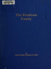 The Peckham family by Charles W. Peckham