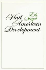 Cover of: Hail, American development.