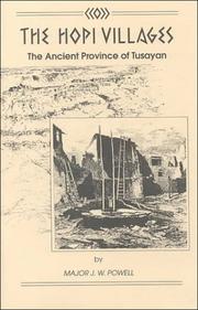 Cover of: The Hopi Villages (The Ancient Province of Tusayan)