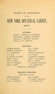 Cover of: Statement of the Board of Managers of the New York Botanical Garden to the Board of Estimate & Apportionment of the City of New York by New York Botanical Garden. Board of Managers