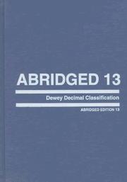 Cover of: Abridged Dewey decimal classification and relative index by Melvil Dewey
