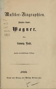 Cover of: Wagner