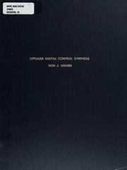 Cover of: Optimum digital control synthesis by Don J. Ogden