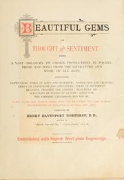 Cover of: Beautiful gems of thought and sentiment | Henry Davenport Northrop