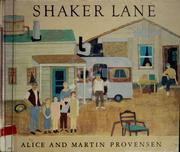 Cover of: Shaker Lane by Alice Provensen