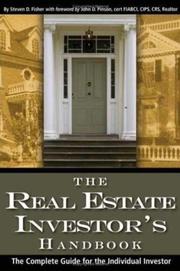 Cover of: The Real Estate Investor's Handbook by Steven D. Fisher