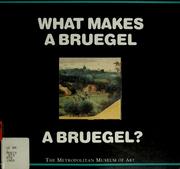 Cover of: What makes a Bruegel a Bruegel? by Richard Mühlberger